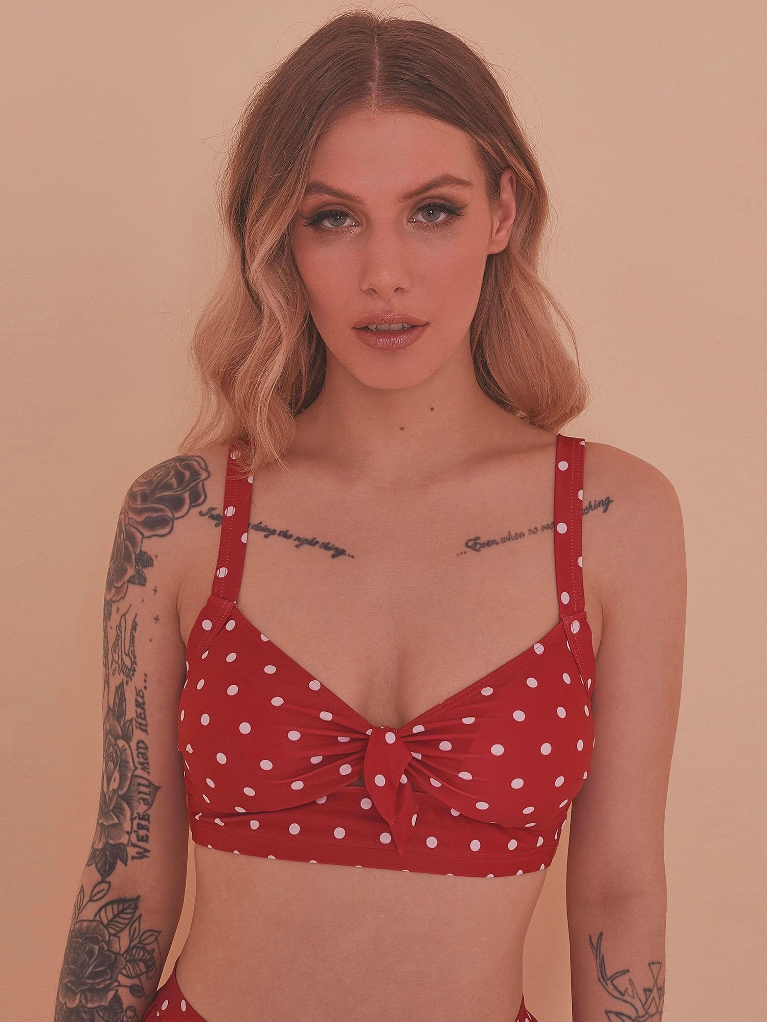 Collectif X Playful Promises Polka Dot Bikini Top Sidecca
