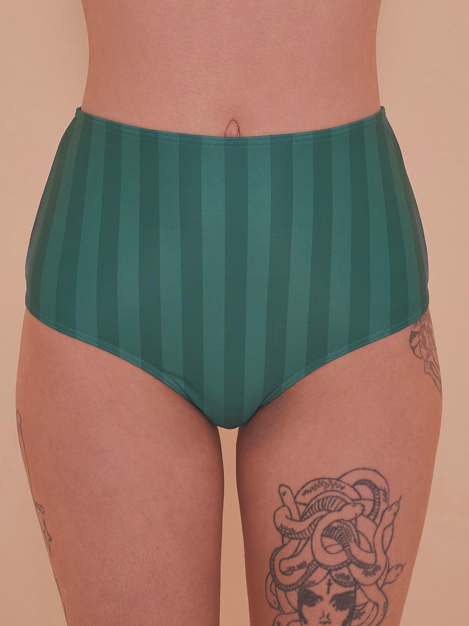 Collectif X Playful Promises Watermelon Stripe Bikini Bottom Sidecca