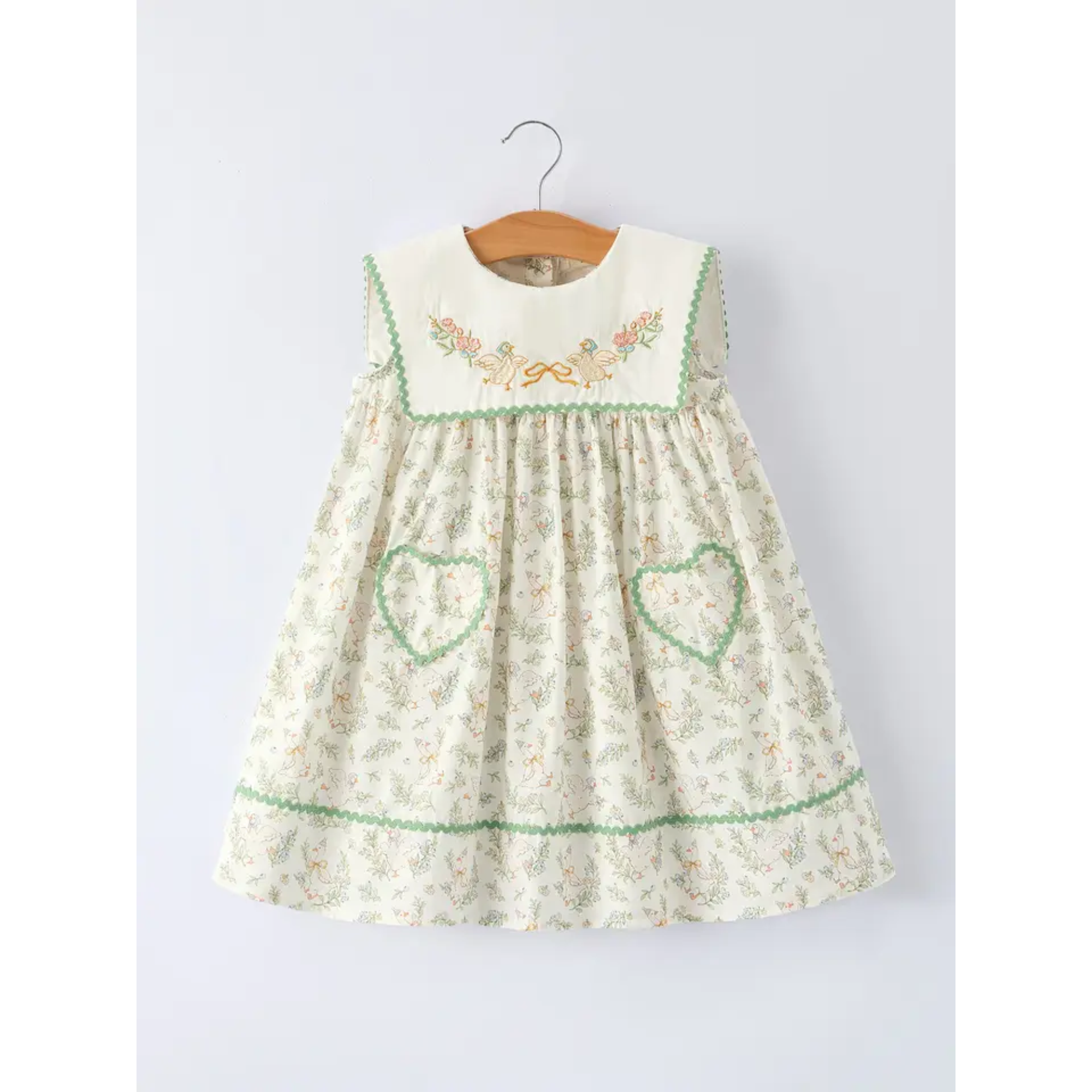 Vintage Mother Goose Ric Rac Toddler Dress | Sidecca Vintage Mother Goose Ric Rac Toddler Dress | Sidecca