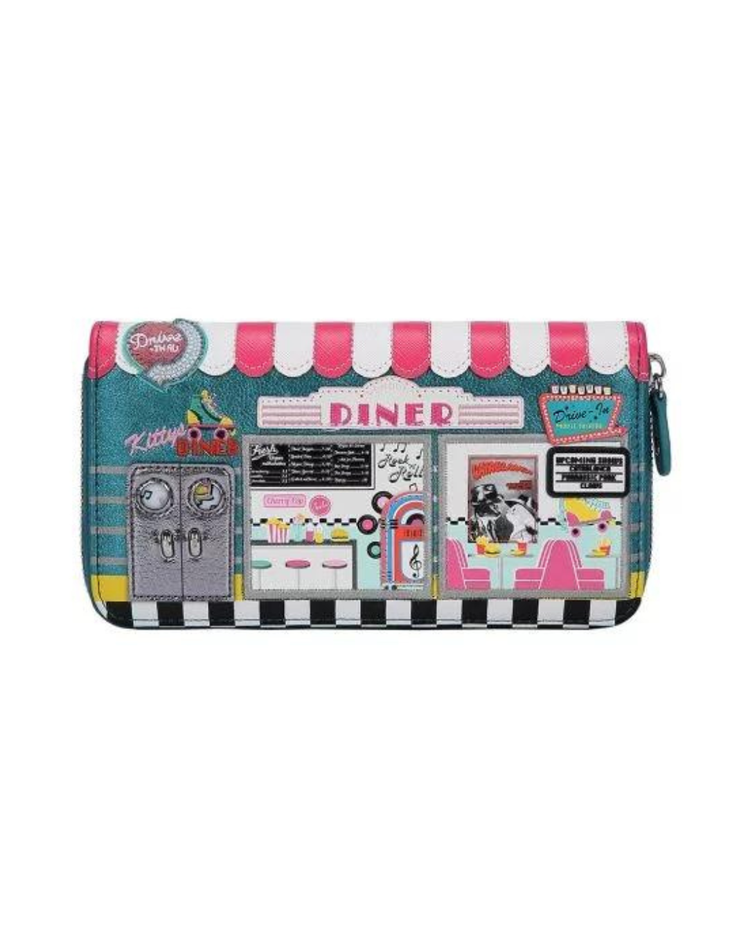 Vendula London Kitty s Diner Large Zip Wallet Sidecca vendula-london-kitty-s-diner-large-zip-wallet-sidecca